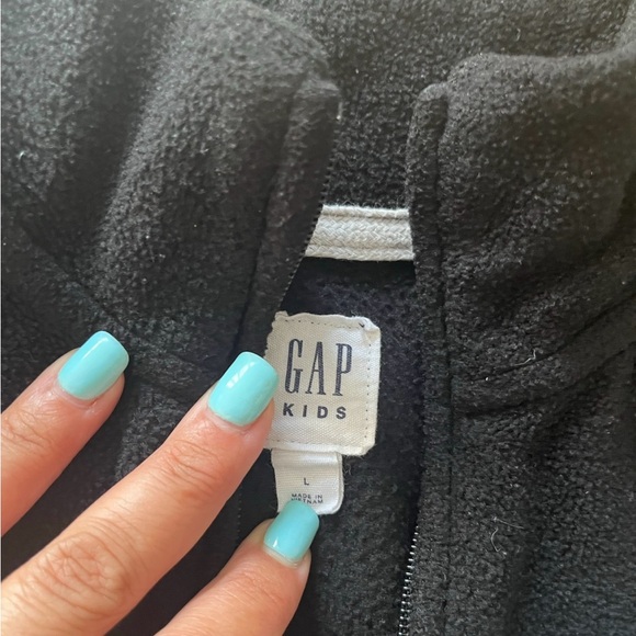 3 for $25 - Gap Kids Fleece zip up sweater size large - make offer - Picture 5 of 7